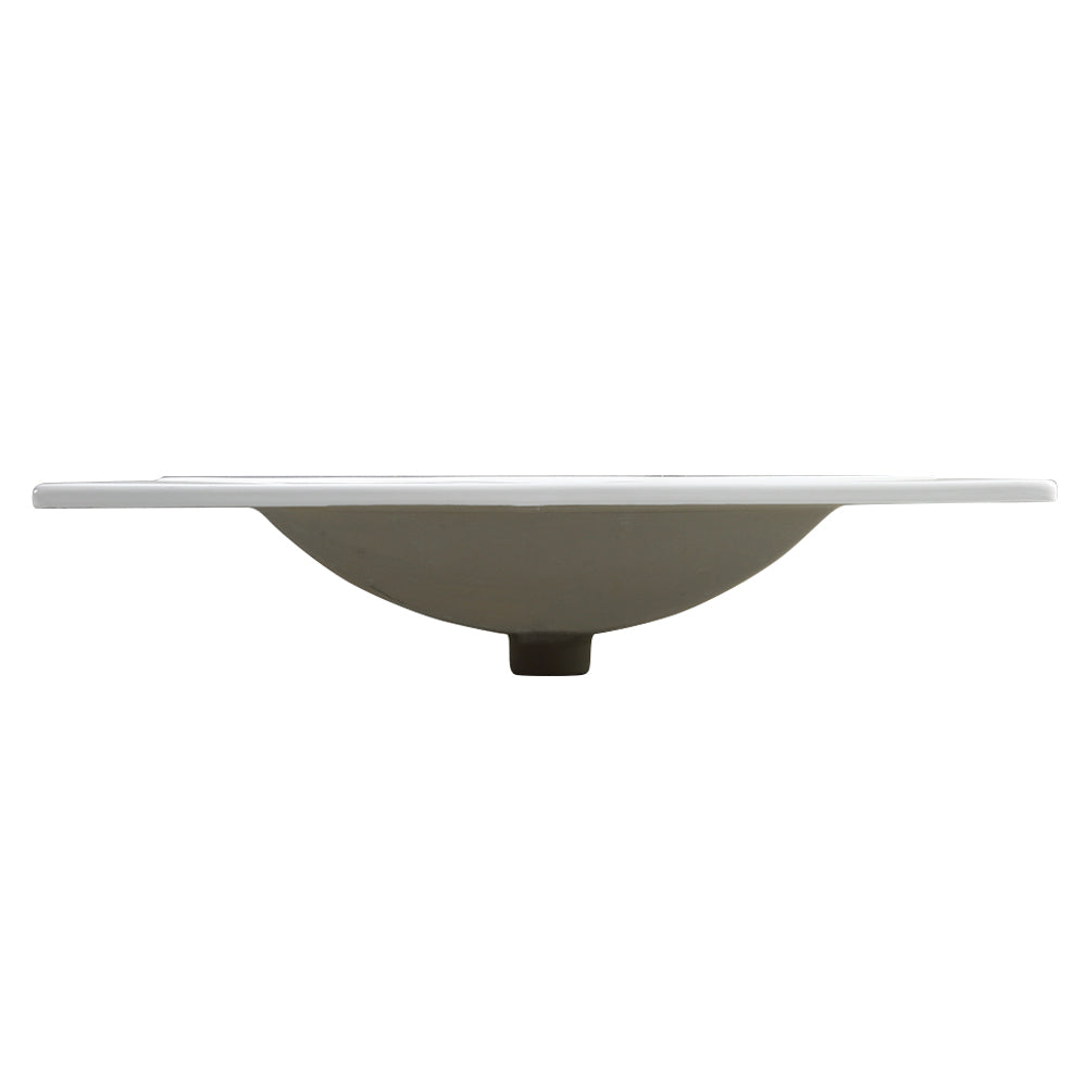 30" Bathroom Vanity with Ceramic Top - Modern Freestanding Design