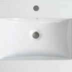 30" Bathroom Vanity with Ceramic Top - Modern Freestanding Design