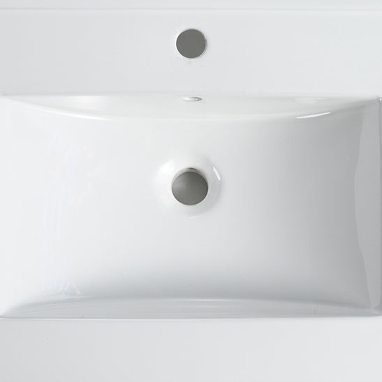 30" Bathroom Vanity with Ceramic Top - Modern Freestanding Design