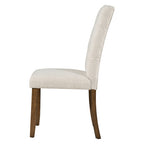 Farmhouse Dining Table Set with Upholstered Chairs and Bench - Beige