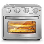 16QT Air Fryer Toaster Oven Combo with Multi-Function Presets - Stainless Steel