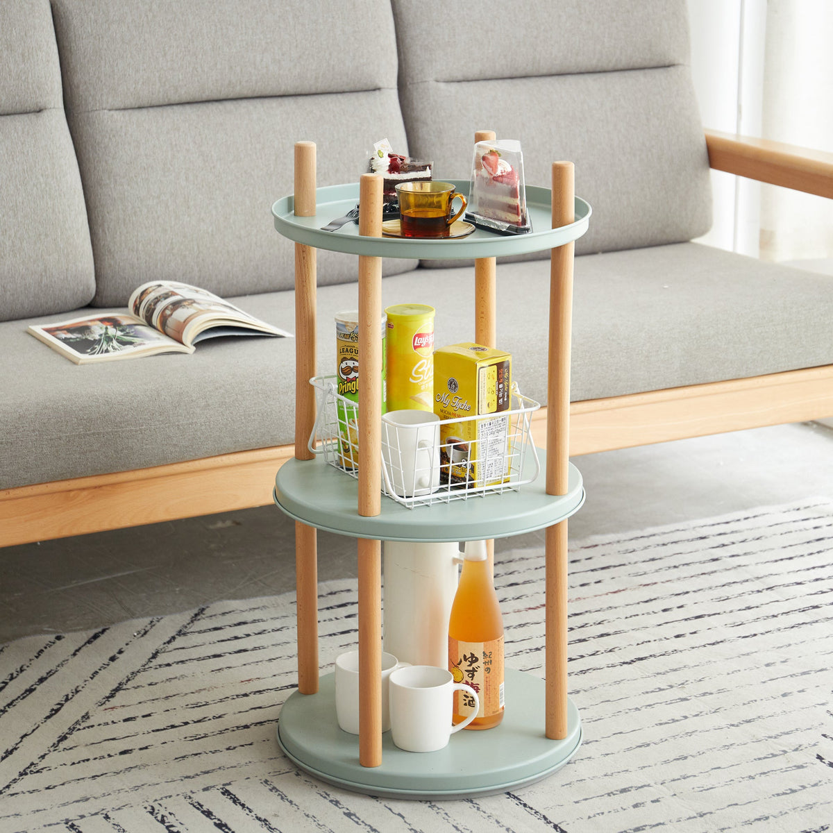 360° Rotating Bookshelf