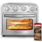 16QT Air Fryer Toaster Oven Combo with Multi-Function Presets - Stainless Steel