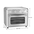 16QT Air Fryer Toaster Oven Combo with Multi-Function Presets - Stainless Steel