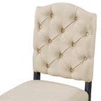 Retro Style Dining Chair Set with Upholstered Seats - TREXM