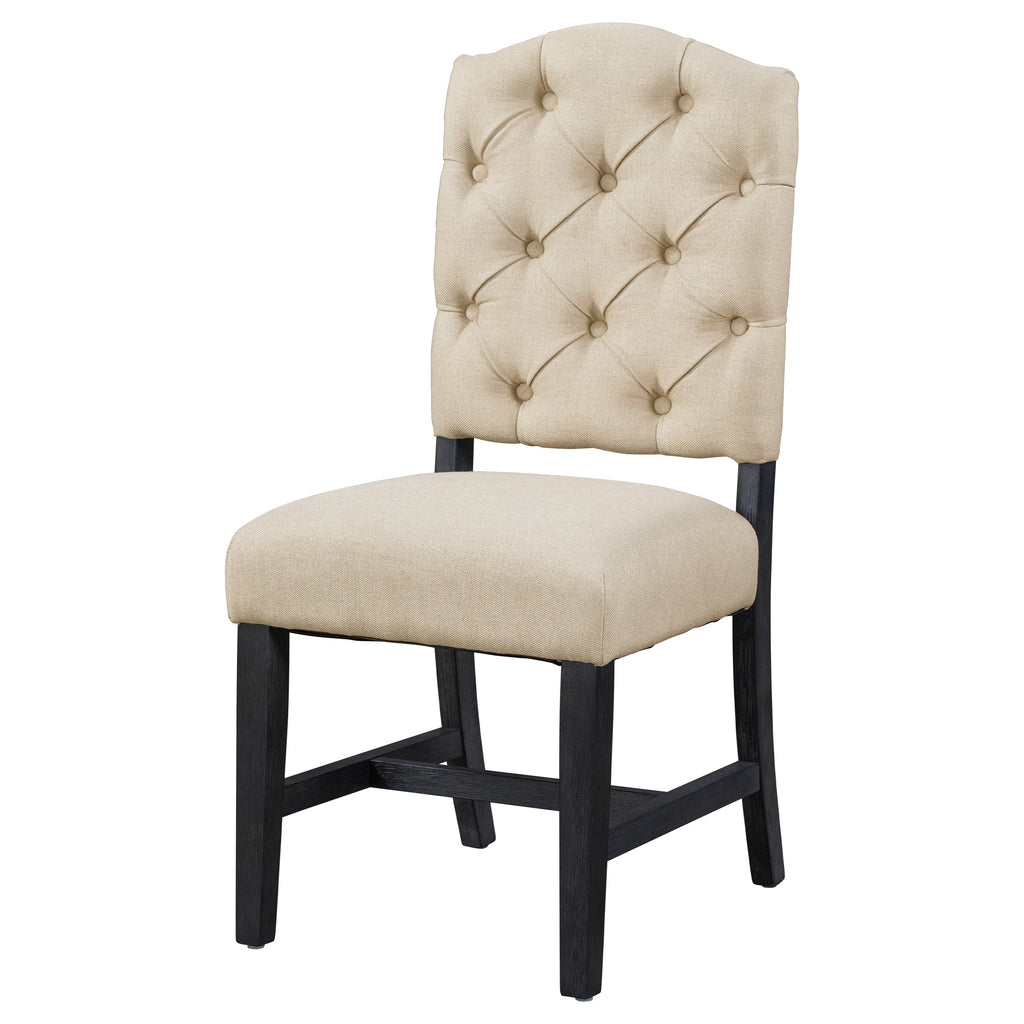 Retro Style Dining Chair Set with Upholstered Seats - TREXM
