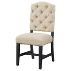 Retro Style Dining Chair Set with Upholstered Seats - TREXM