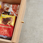 Solid Wood Storage Cabinet with Modern Design - Oak