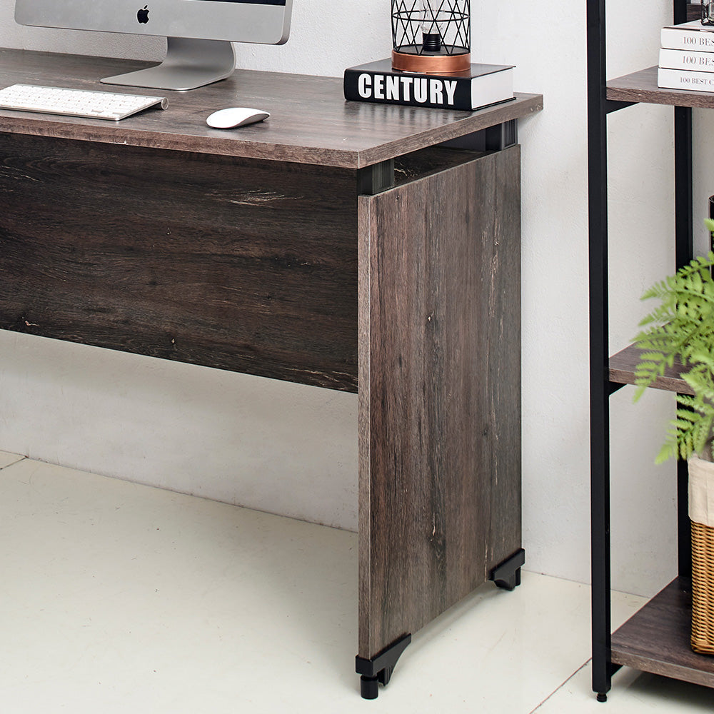 Rustic Composite Wood Writing Desk with Water-Resistant Surface - Rustic