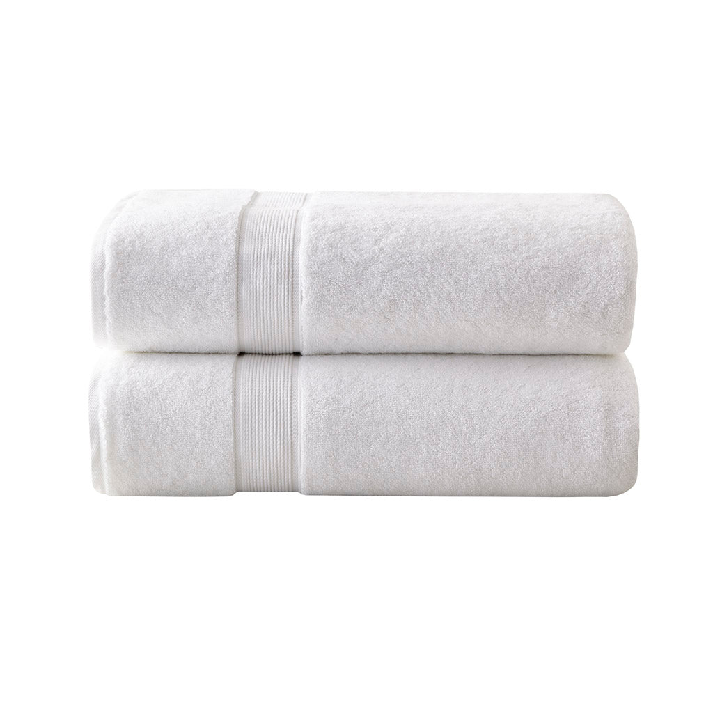 100% Cotton Bath Sheet Antimicrobial 2 Piece Set