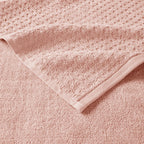 Cotton Waffle Jacquard Antimicrobial Bath Towel 6 Piece Set