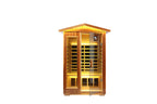 Two-Person Far-Infrared Outdoor Sauna with Carbon Heating Panels - Solid Wood