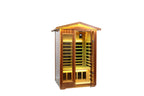 Two-Person Far-Infrared Outdoor Sauna with Carbon Heating Panels - Solid Wood