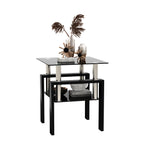 1-Piece Modern Tempered Glass Coffee Table