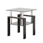 1-Piece Modern Tempered Glass Coffee Table