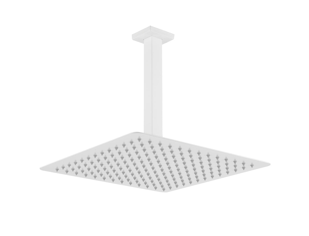 High Pressure Rainfall Showerhead with Water-Saving Design – Brushed Nickel or White