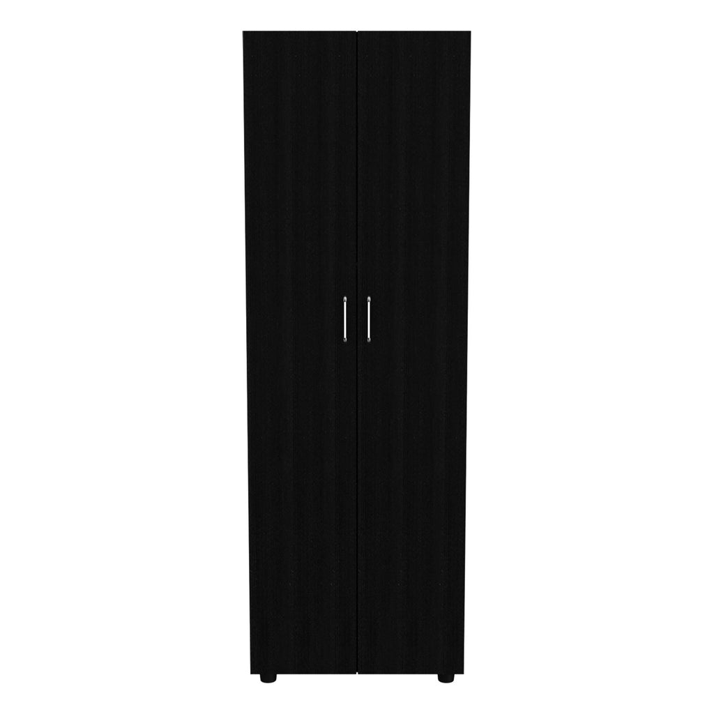 Armoire-Organiser 70.8"H, Two Shelves, Rod, Double Door Cabinet Armoire
