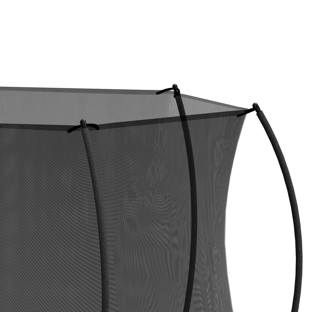 14FT Trampoline with Safety Enclosure Net – Steel Frame