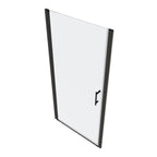 Universal Pivot Shower Door with 1/4" Tempered Glass - Polished Finish