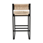 Creamy Bar Chairs Set of 2 with Paper Rope Seating - Creamy White