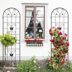 2 Pack Metal Garden Trellis 86.7" x 19.7"