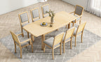 TOPMAX Rustic Extendable Dining Table Set