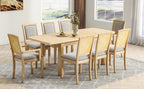 TOPMAX Rustic Extendable Dining Table Set