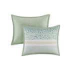 Full/Queen 5 Piece Seersucker Comforter Set