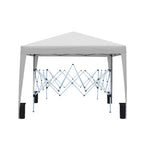 Outdoor 10x10 Ft Pop Up Gazebo Canopy Tent with Removable Sidewalls - White