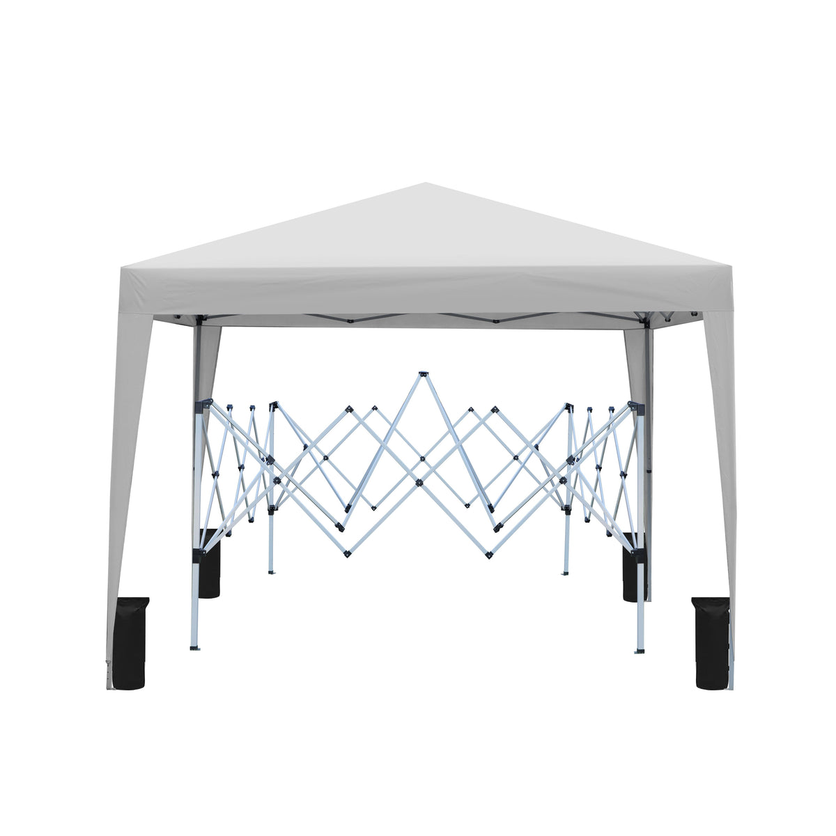Outdoor 10x10 Ft Pop Up Gazebo Canopy Tent with Removable Sidewalls - White