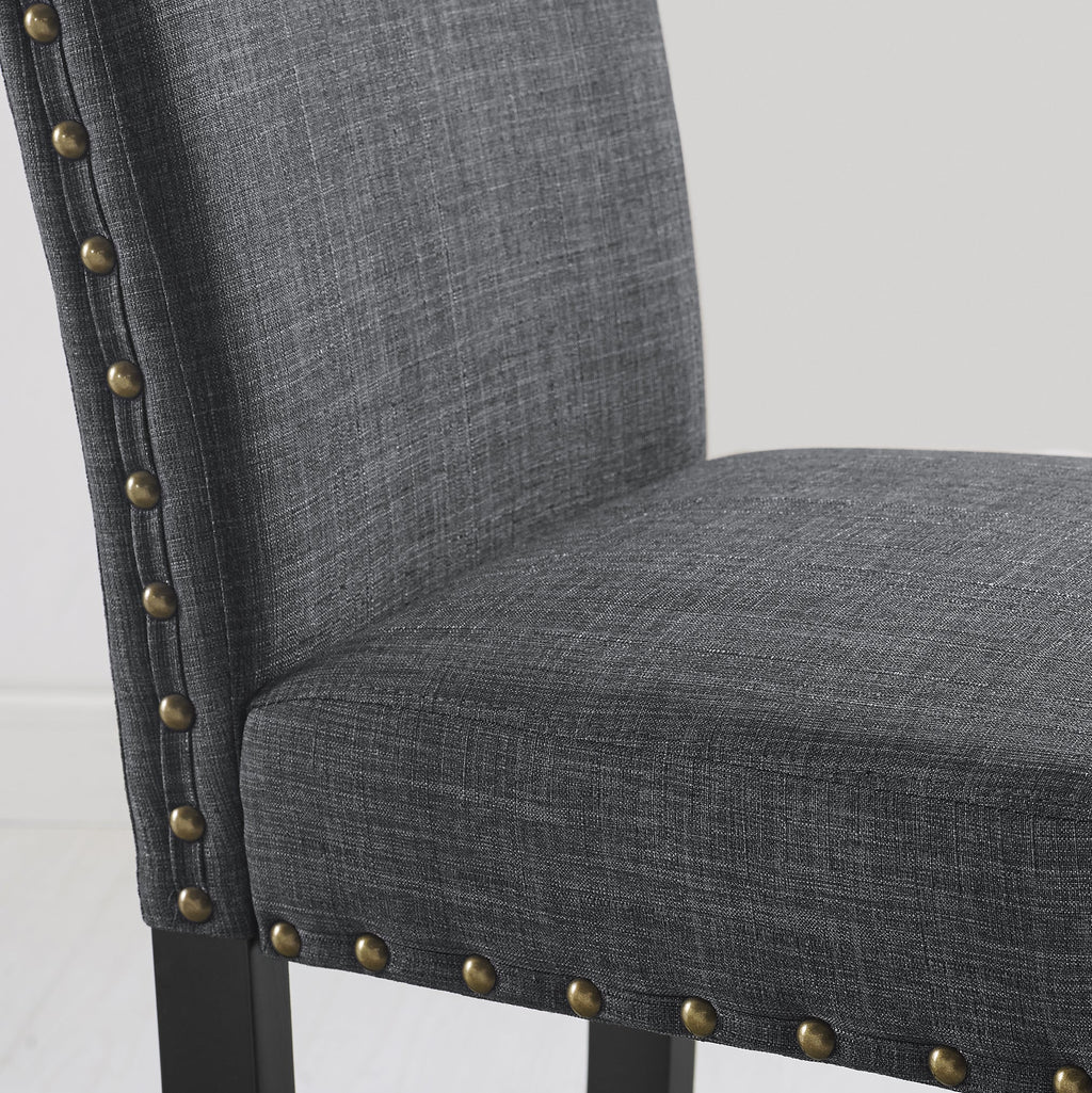 Eleanor Upholstered Dining Chairs with Nailhead Trim - Set of 2