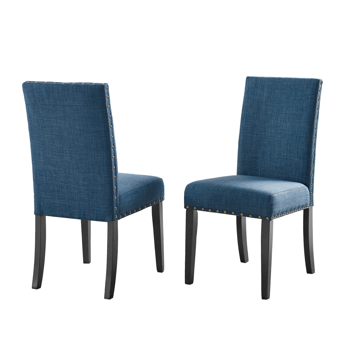 Eleanor Upholstered Dining Chairs with Nailhead Trim - Set of 2