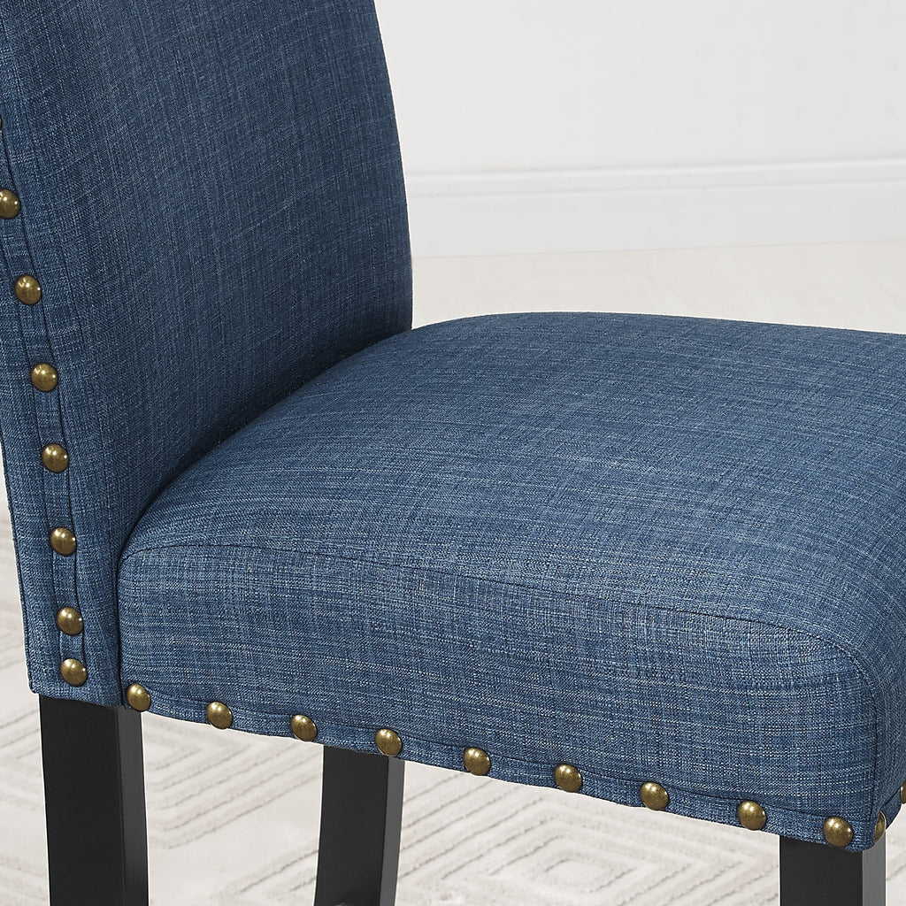 Eleanor Upholstered Dining Chairs with Nailhead Trim - Set of 2
