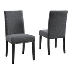 Eleanor Upholstered Dining Chairs with Nailhead Trim - Set of 2