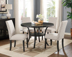 Eleanor Upholstered Dining Chairs with Nailhead Trim - Set of 2
