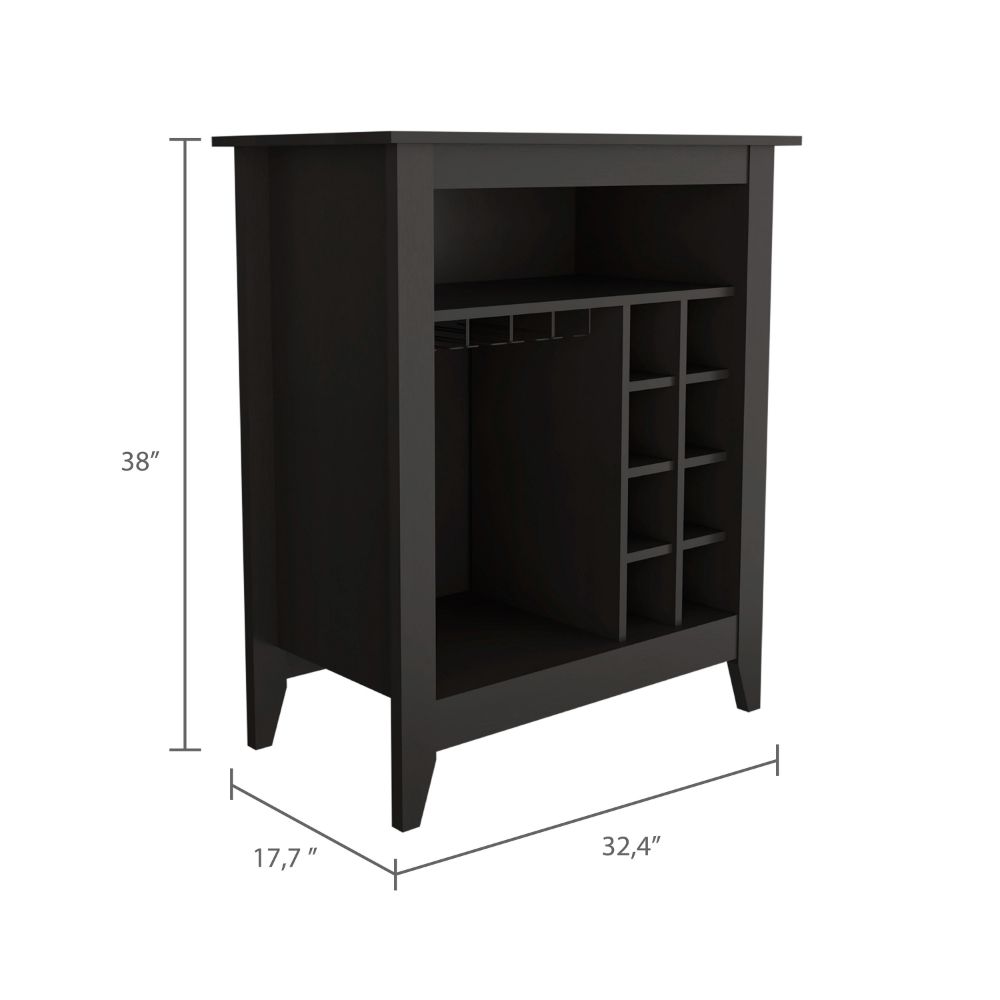 Mojito Bar Cabinet with Open Drawer & Shelf - Particle Board