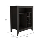 Mojito Bar Cabinet with Open Drawer & Shelf - Particle Board