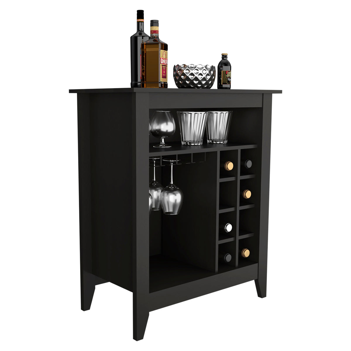 Mojito Bar Cabinet with Open Drawer & Shelf - Particle Board