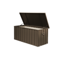 160 Gallon Outdoor Storage Deck Box with Waterproof Design - Dark Brown
