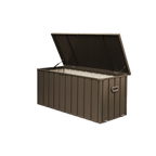 160 Gallon Outdoor Storage Deck Box with Waterproof Design - Dark Brown