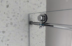 Brushed Nickel Frameless Shower Door with Soft Closing - 48 in x 48 in