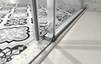 Brushed Nickel Frameless Shower Door with Soft Closing - 48 in x 48 in