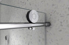 Brushed Nickel Frameless Shower Door with Soft Closing - 48 in x 48 in
