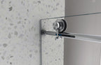 Brushed Nickel Frameless Shower Door with Soft Closing - 48 in x 48 in
