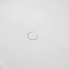 67 Inch Freestanding Solid Surface Soaking Bathtub with Freestanding Design - Matte White or Black