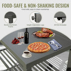 Outdoor Kitchen Island with Storage and Protective Cover - Aluminum