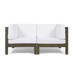 Brava X-Back Loveseat with Water-Resistant Cushions - Red or White