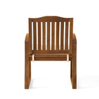 7-Piece Acacia Wood Outdoor Dining Set with Cushions - Teak or Cream,Teak