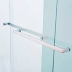 Double Sliding Tub Shower Door with Aluminium Alloy Frame - 56-60"W x 60"H