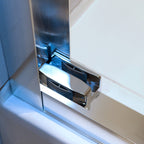 Double Sliding Tub Shower Door with Aluminium Alloy Frame - 56-60"W x 60"H